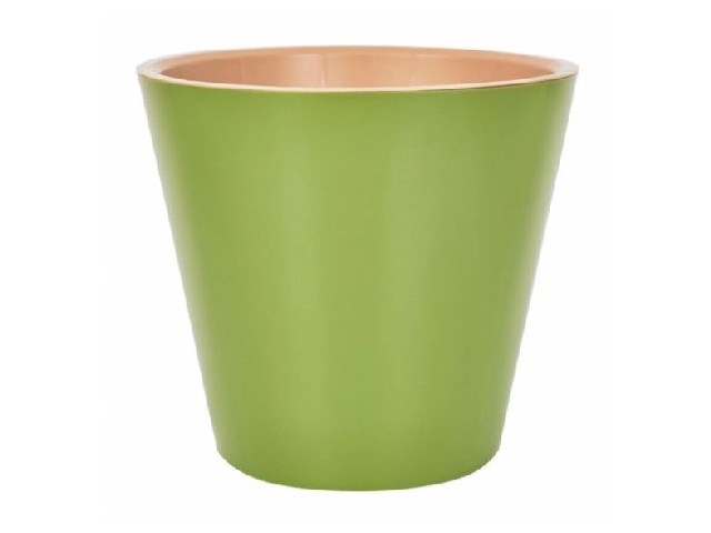 Горшок для цветов InGreen London D280мм, 10,5л c дренажной вставкой, оливковый 